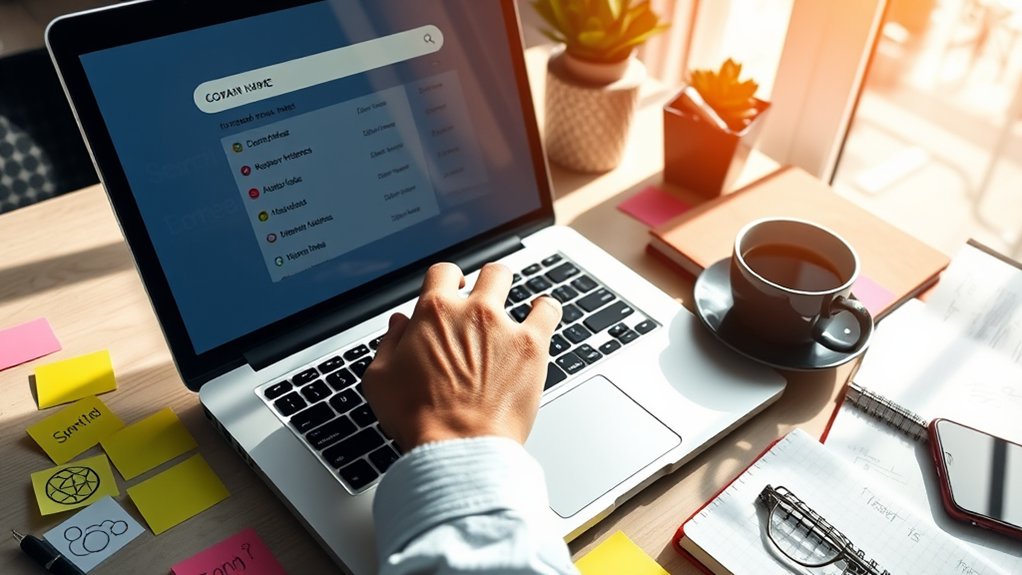 escolha um nome de domínio memorável