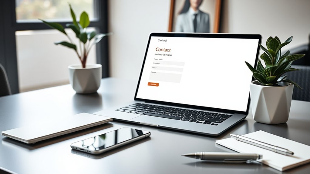 tornar a informação de contacto visível