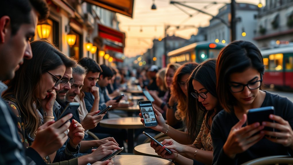aumento acentuado do uso de dispositivos móveis